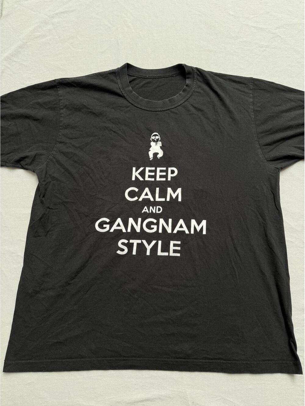 Keep Calm and Gangnam Style T-shirt South Korean Psy Dance L